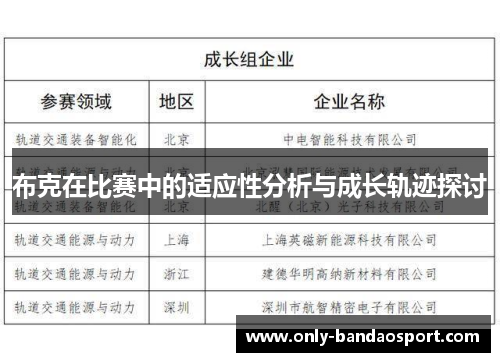 布克在比赛中的适应性分析与成长轨迹探讨